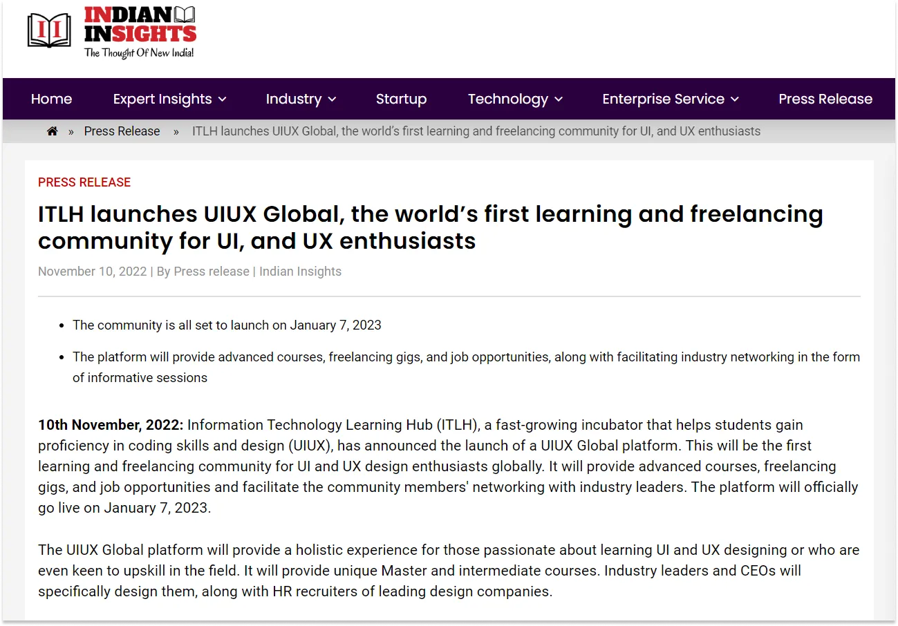 ITLH Featured on