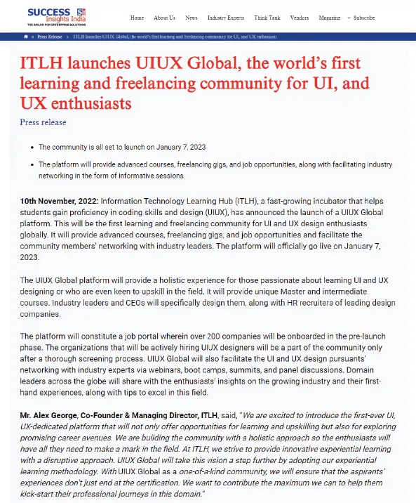 ITLH Featured on
